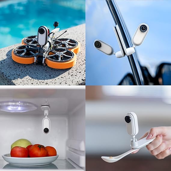 Insta360 GO 2 – Small Action Camera, Weighs 1 oz, Waterproof, Stabilization, POV Capture, 1/2.3\" Sensor, with Charge Case and Wearable Camera Accessories for Travel, Sports, Vlog, Selfie Stick Kit - Image 6