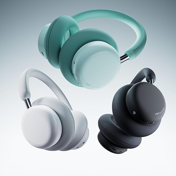 CMF BY NOTHING Headphone Pro, Hi-Res+LDAC|100hrs Playback|40dB ANC|5min=8hrs Charge|40mm Driver Bluetooth & Wired -Black - Image 2