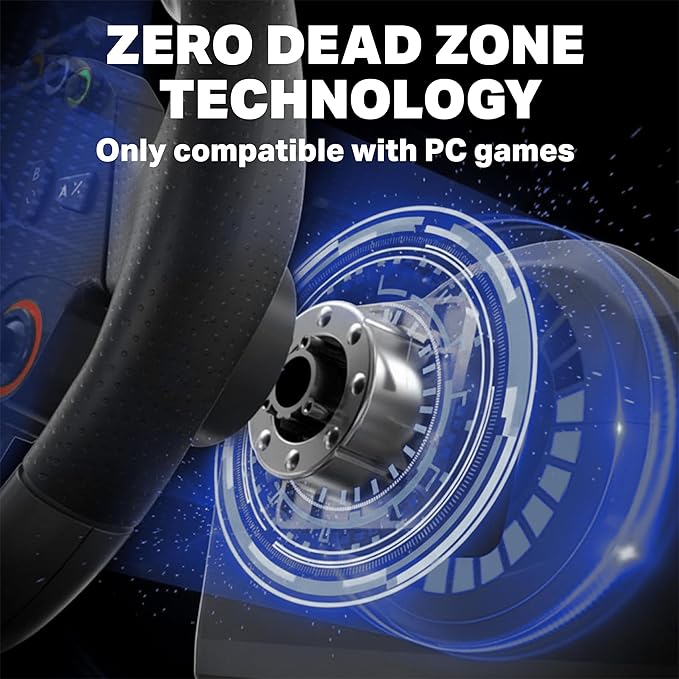 Nitho Drive Pro ONE Competition - Gaming Racing Wheel with Separate Shifter and Floor Pedals, 270 Degree Zero Dead Zone Steering Wheel for Racing Simulator on Windows PC Only - Image 6