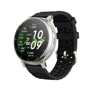Amazfit Active 3 Premium(Smartchoice)GPS Running Smart Watch, 1.32\"AMOLED Sapphire Display,12-Day Battery,4GB Storage,Offline Maps, 170+Workout Modes, 5 ATM,Fitness Tracker, Android & iOS, Apex Silver
