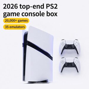 GS5 Ultra Retro Gaming Console 128GB – 35+ Emulators, PS2, PS1, PSP, 20000+ Classic Games, 4K HDMI Output, Wireless Controllers Support, Plug & Play Retro Game Stick for TV