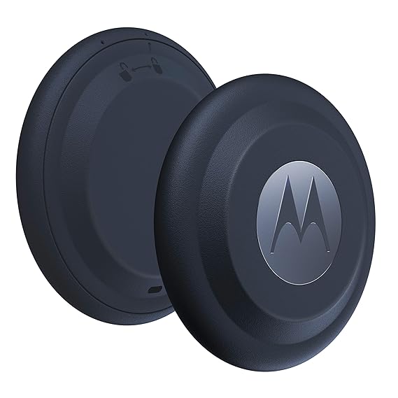 Motorola Moto Tag Smart Tracker, 1 Pack (Android 9+ Compatible, Bluetooth 5.4, IP67 Water Protection, USB-C, Ultra Wideband, Finder for Keys, Luggage and Much More), Starlight Blue