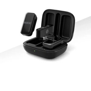 Rode Wireless Micro - Compact Wireless Microphone, Two Mics with Charge Case for Smartphone Content Creation - USB-C, Black | Two Mics with Charge Case for Smartphone Content Creation, USB-C, Black