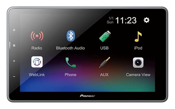 Pioneer DMH-AF555BT 9 inch Large Capacitive Touch Screen ,Seamless Smartphone Mirroring with WebLink Cast - Image 2