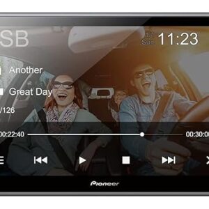 Pioneer DMH-AF555BT 9 inch Large Capacitive Touch Screen ,Seamless Smartphone Mirroring with WebLink Cast
