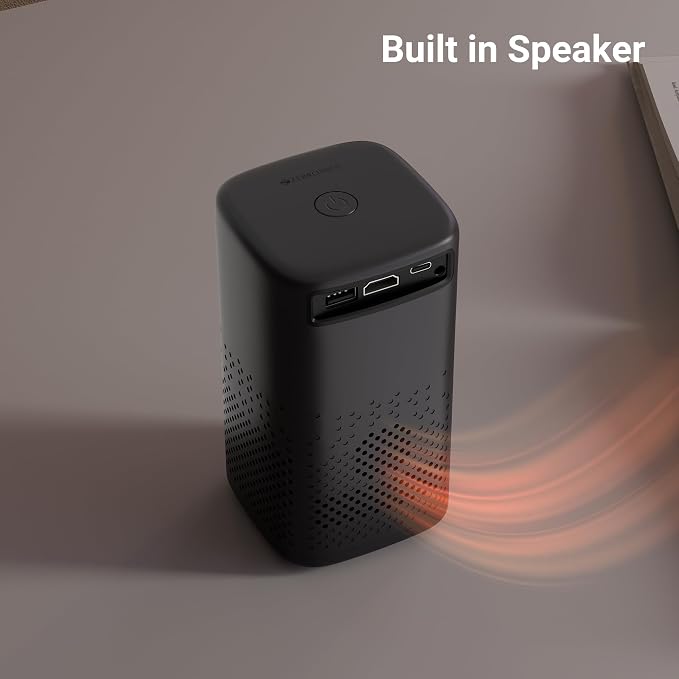 Zebronics Android Portable Smart Projector, 1080p Support, 3600 Lumens, 150\" Screen, OTT Apps (Netflix, Prime), Miracast, WiFi, BT, HDMI, Built-in Battery, 2hr Playtime (Pixaplay 74B) (Grey) - Image 6