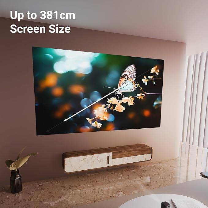 Zebronics Android Portable Smart Projector, 1080p Support, 3600 Lumens, 150\" Screen, OTT Apps (Netflix, Prime), Miracast, WiFi, BT, HDMI, Built-in Battery, 2hr Playtime (Pixaplay 74B) (Grey) - Image 5