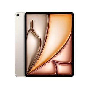Apple iPad Air 32.78 cm (13″) (M4): Liquid Retina Display, 128 GB, 12MP Front/Back Camera, Wi-Fi 7 with Apple N1 + 5G Cellular, Touch ID, All-Day Battery Life — Starlight